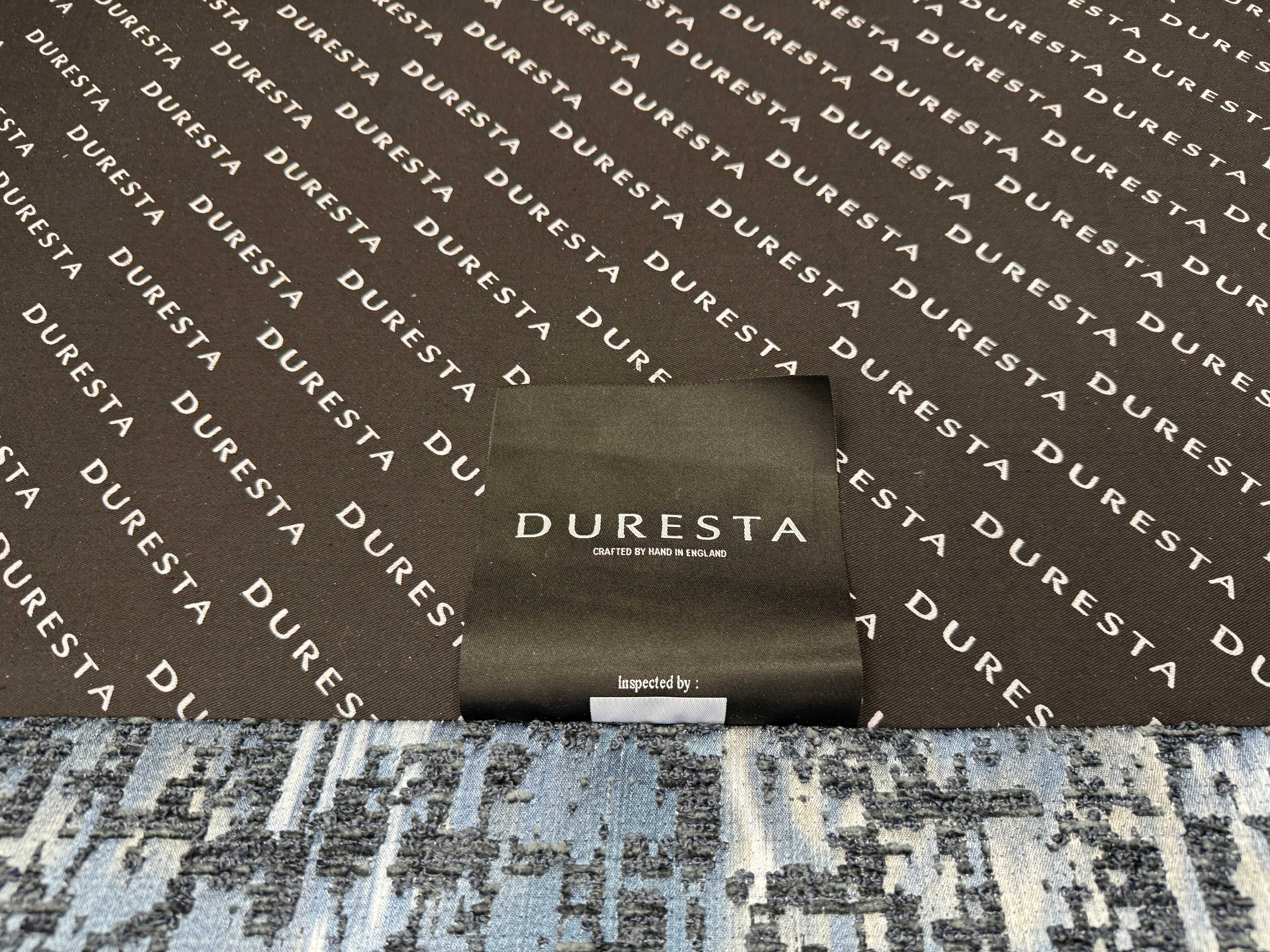 DURESTA STRATUS XL loveseat in Blue / grey combination fabric