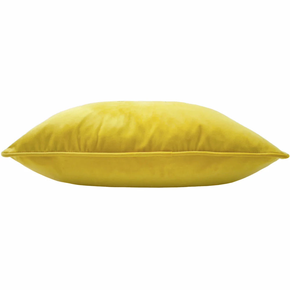 Hortus Bee feather cushion 50cm x 50cm Ceylon Yellow