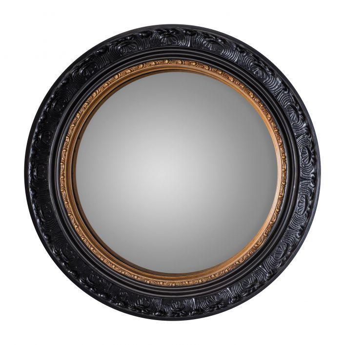 Langford Convex mirror in black & gold - RRP £120