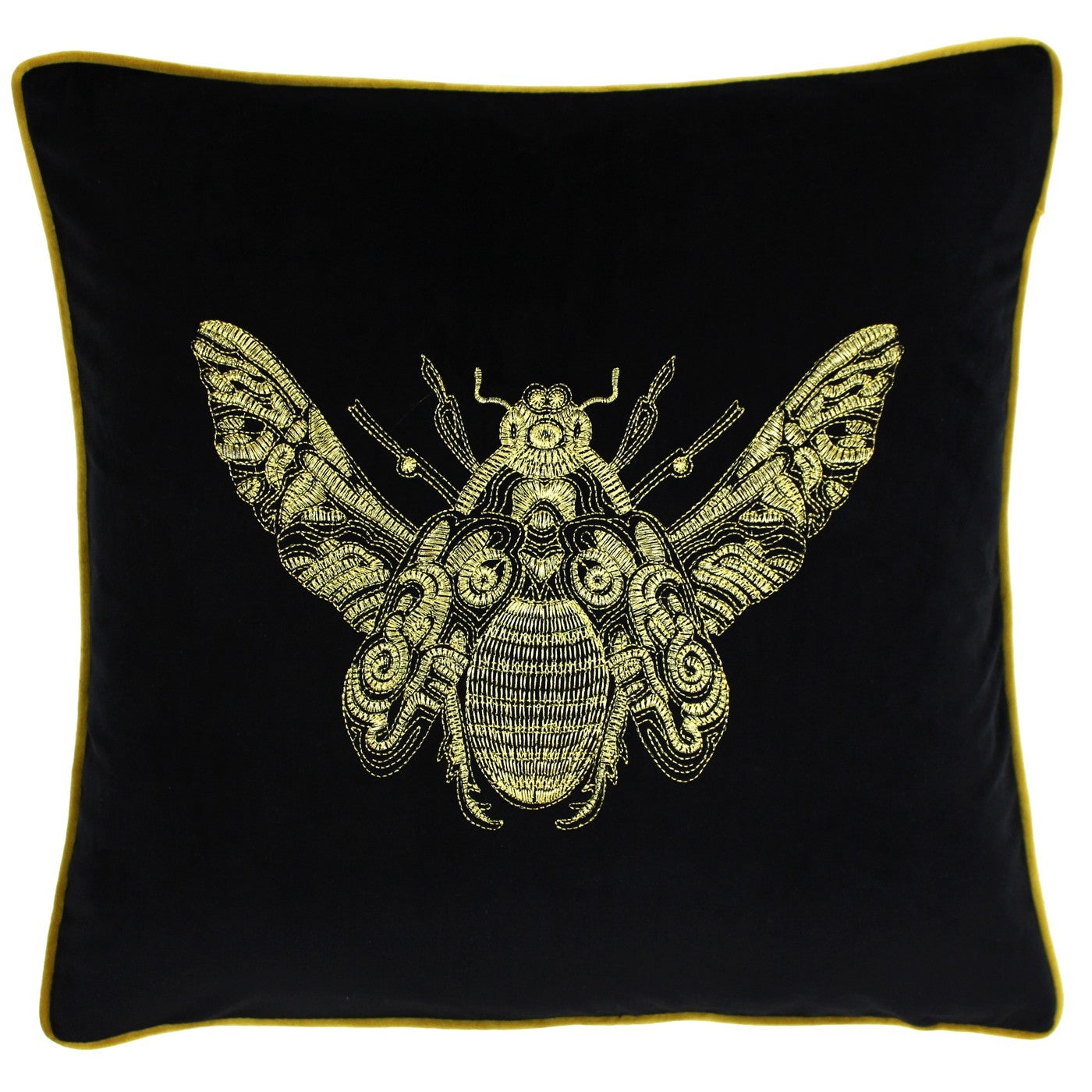 Cerana Bee feather cushion 50cm x 50cm Black
