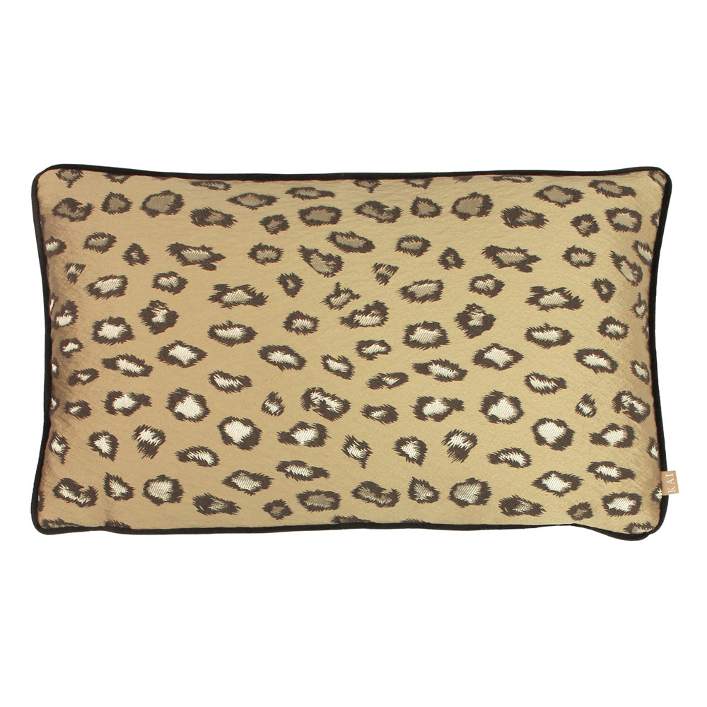 Faline animal print jacquard 30 x 50cm cushion Gold